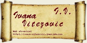 Ivana Vitezović vizit kartica